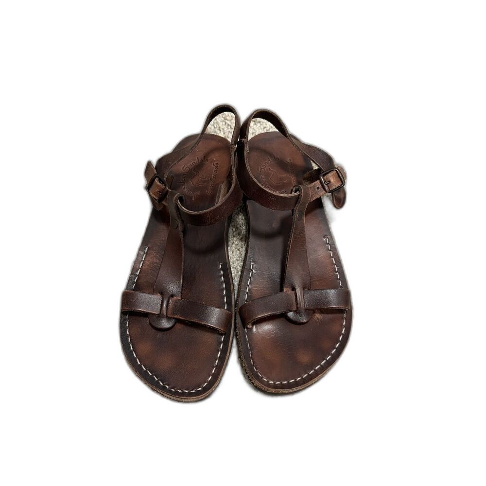 HANDMADE Leather Jerusalem Sandals - Size 42